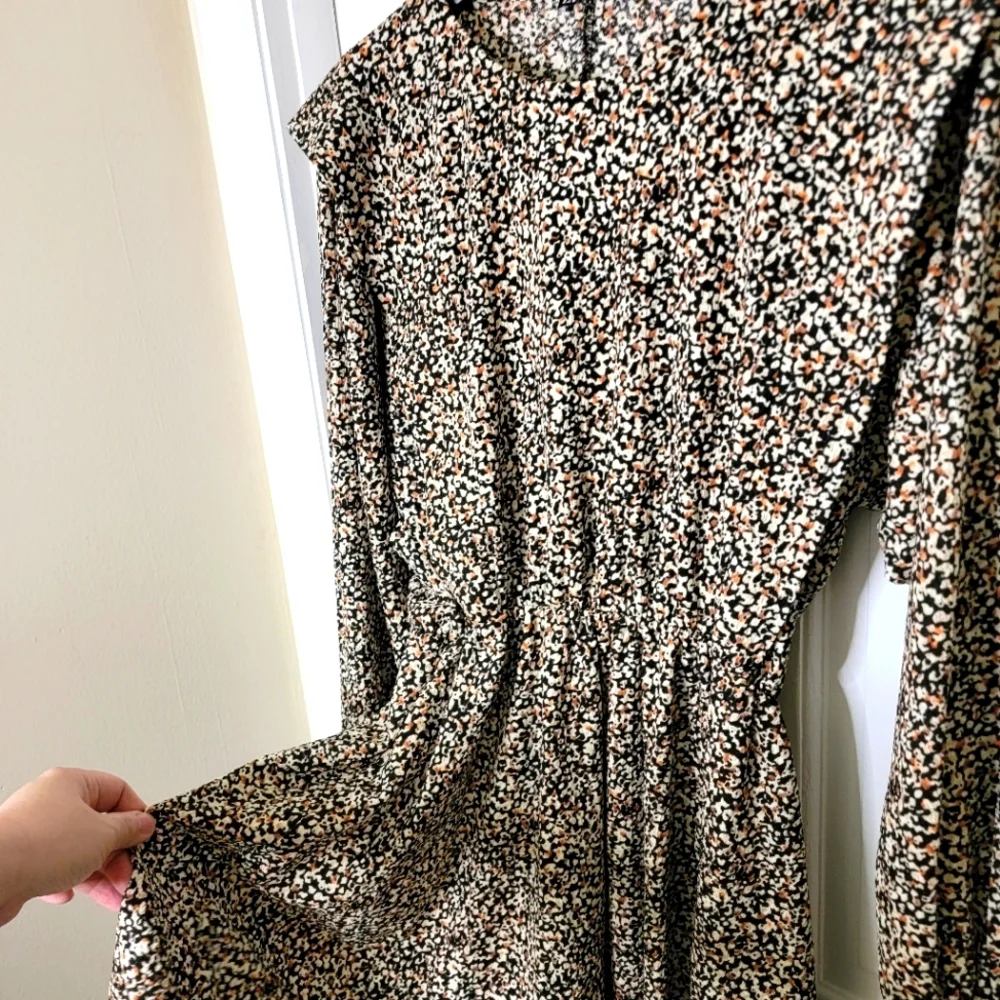 Zara Textured Dress With Ruffles TRF. M. - Picture 5 of 8